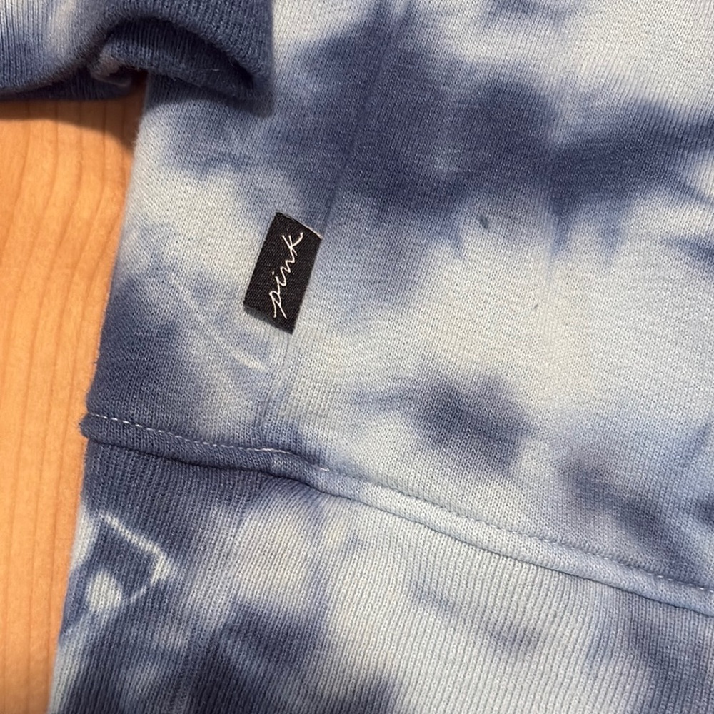 PINK Victoria's Secret Blue Tie-Dye Sweater - Picture 4 of 4